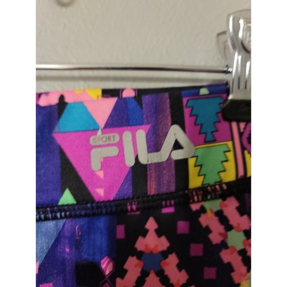 Fila Sport Multicolor Aztec Capri Leggings Workout Yoga Size XS - Picture 2 of 4